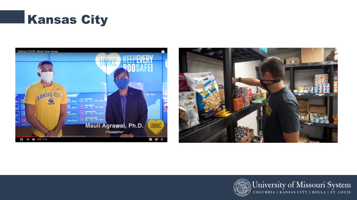 umsystem's tweet image. .@UMStudentRep Remington Williams discusses how students at @Mizzou, @UMKC, @MissouriSandT and @UMSL have found safe, new ways to adjust and adapt to campus life during the pandemic.