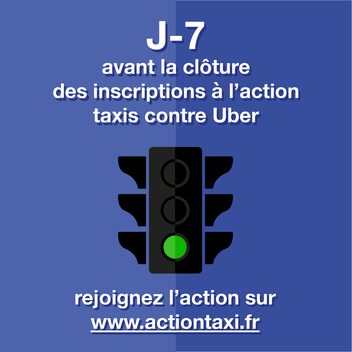 taxi_action's tweet photo. C'est maintenant ou jamais ! #Actiontaxi #TaxisVSUber https://t.co/e6UYF4oM3J
