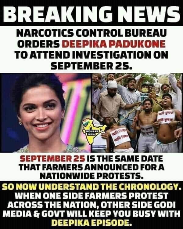 22. Wonder why Farmers are protesting all over the country when the Govt of India has passed such a “beneficial” bill !? They should be rejoicing...! Remember this tomorrow  when Media will be covering the wrong story 24X7 !!!