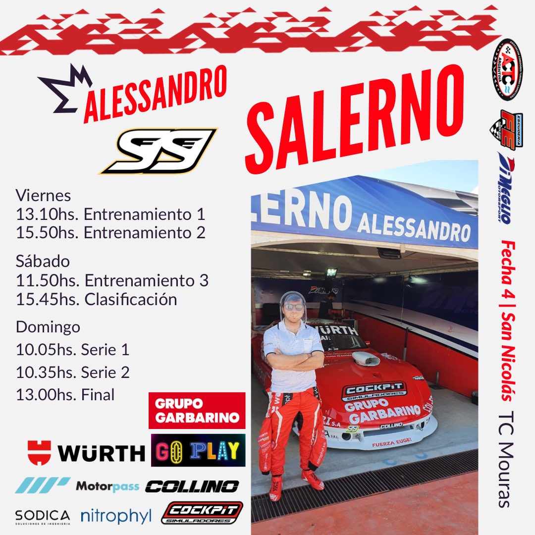 #TCMouras El cronograma para este finde de @actcargentinaen San Nicolás.