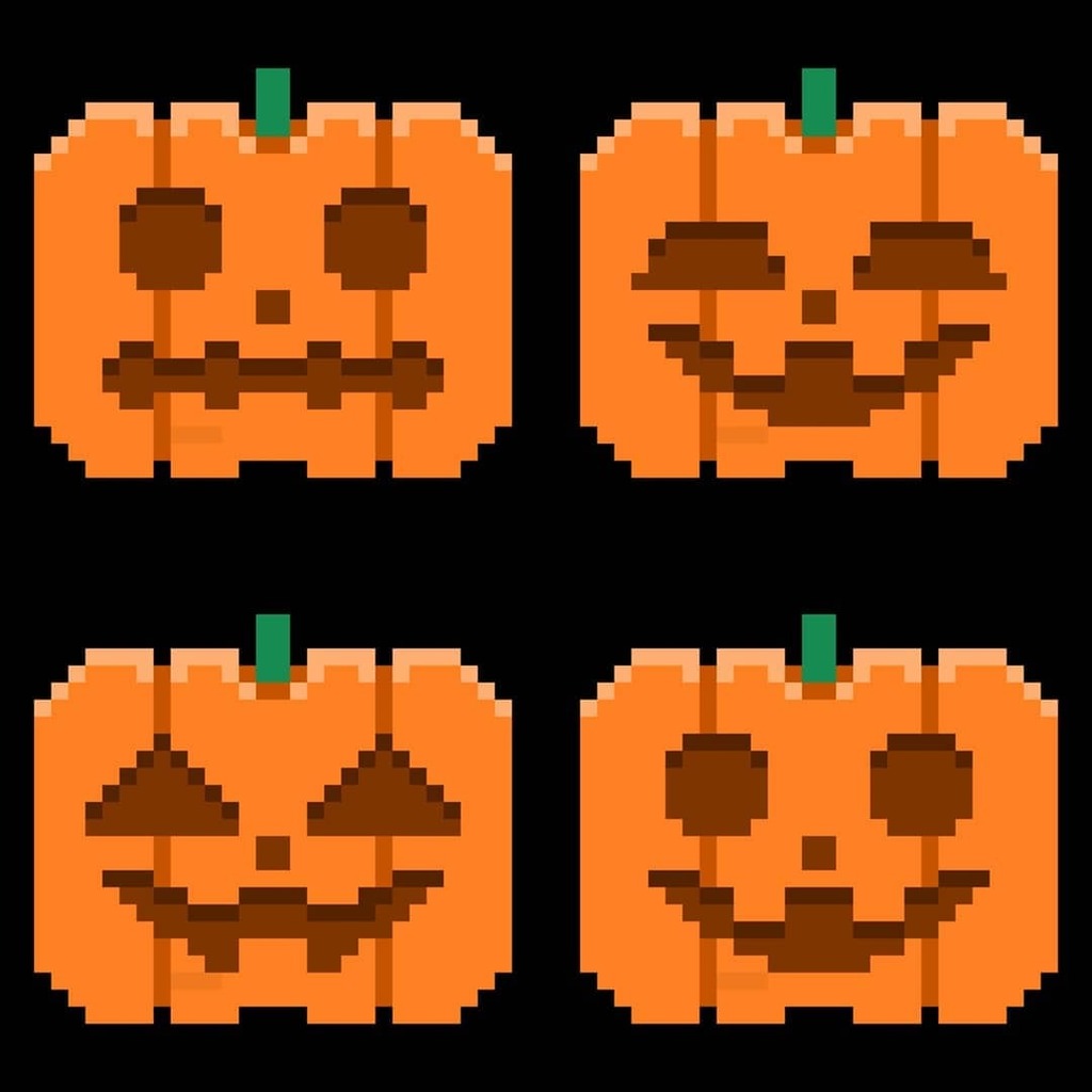 Izm Dot ハロウィンのかぼちゃをドット絵で描きました かぼちゃ カボチャ 南瓜 ハロウィン ドット絵 T Co Xr9nbg8pku