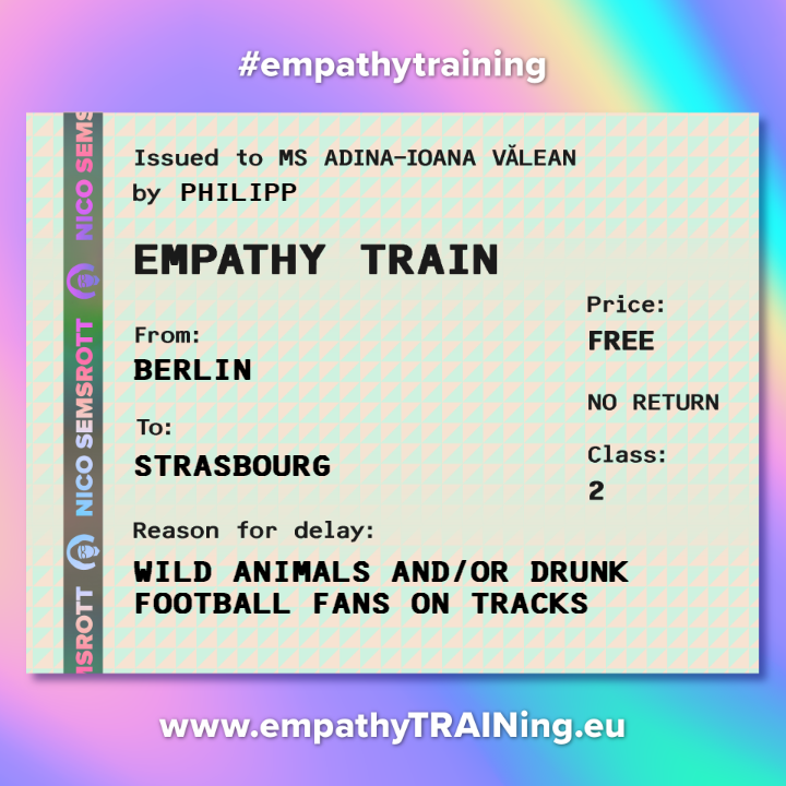 #empathyTRAINing <a href="/AdinaValean/">Adina Valean</a>