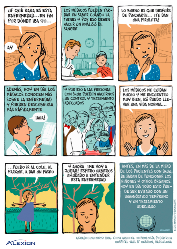 plataformamm's tweet photo. @ashua_spain ha realizado un cómic con el asesoramiento de la Dra.GemaAriceta @vallhebron e ilustrado por Miguel Gallardo #CapitanGallardo, titulado "Me llamo Susana y tengo SHUa" #InspiraciónSHUa  #SHUa  #DíaMundialSHUa #SíndromeHemolíticoUrémicoAtípico @AlexionPharma https://t.co/BBoX4NUvQO