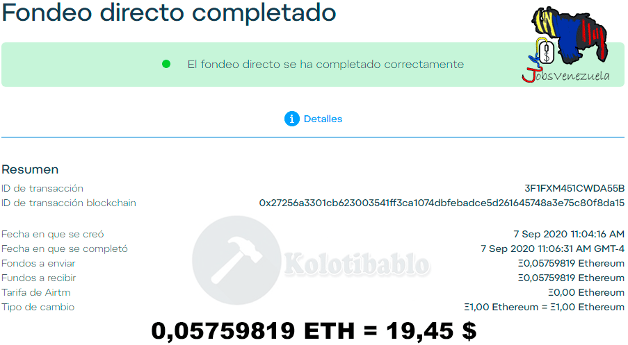 Jobs_Venezuela's tweet photo. 💸🇻🇪 Pagos de【2Captcha y Kolotibablo】Sitios de captchas 😎 Puedes retirar en ambas por Airtm ✔ en 2Captcha directo y en Kolotibablo con la dirección ETH
Información ⬇️
🔥 https://t.co/C2KfWcWYsb 🔥
🔥 https://t.co/W2frpo29cu 🔥
#2CAPTCHA #KOLOTIBABLO #PAGOS #AIRTM #VENEZUELA https://t.co/cYGHqmTofO