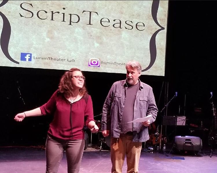 LuminTheaterLab's tweet image. #tbt #Scriptease at sample night live
