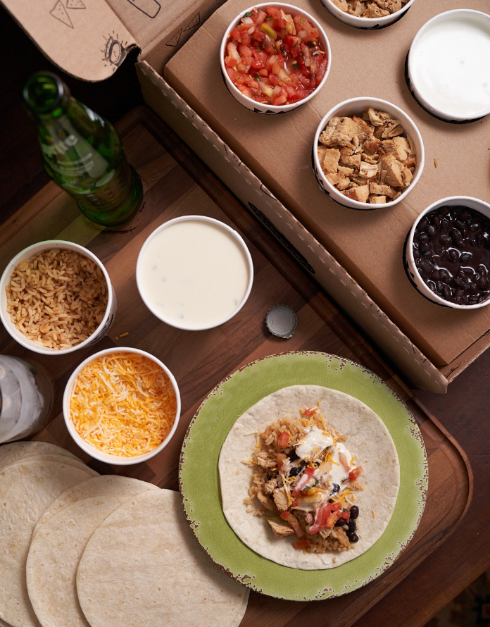 MoesJax's tweet photo. Set out one of the new Moe's Meal Kits and cue the fam reactions.  Leave the cooking to us.  Feeds 4 to 6 people (available in taco, nacho or fajita).  
Click to order: https://t.co/O2uLfe0Chg https://t.co/MI9D2o8HVi