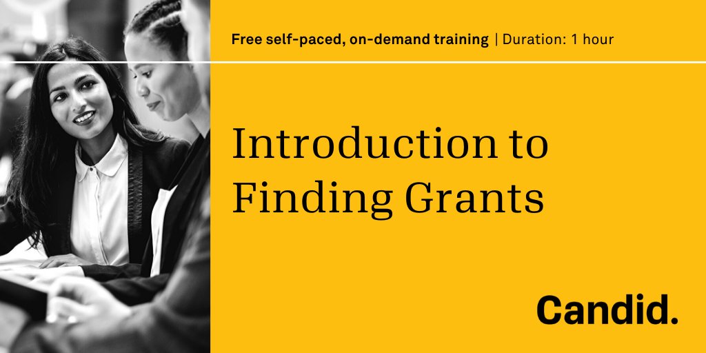 Candid_Learning's tweet image. Let us teach you who funds nonprofits and what they look for in nonprofits seeking grants. bit.ly/SPELFindingGra… #CandidTraining