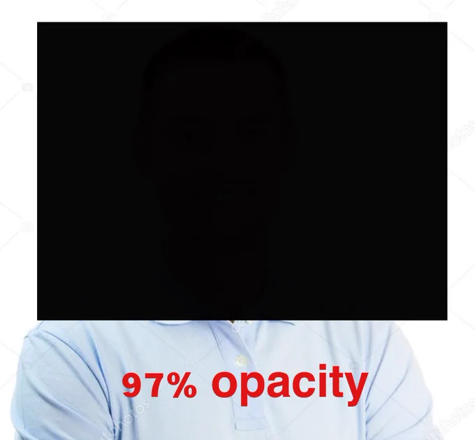 heavy emphasis on 100% OPACITY.  anything less can be reversed with just brightening the image. 