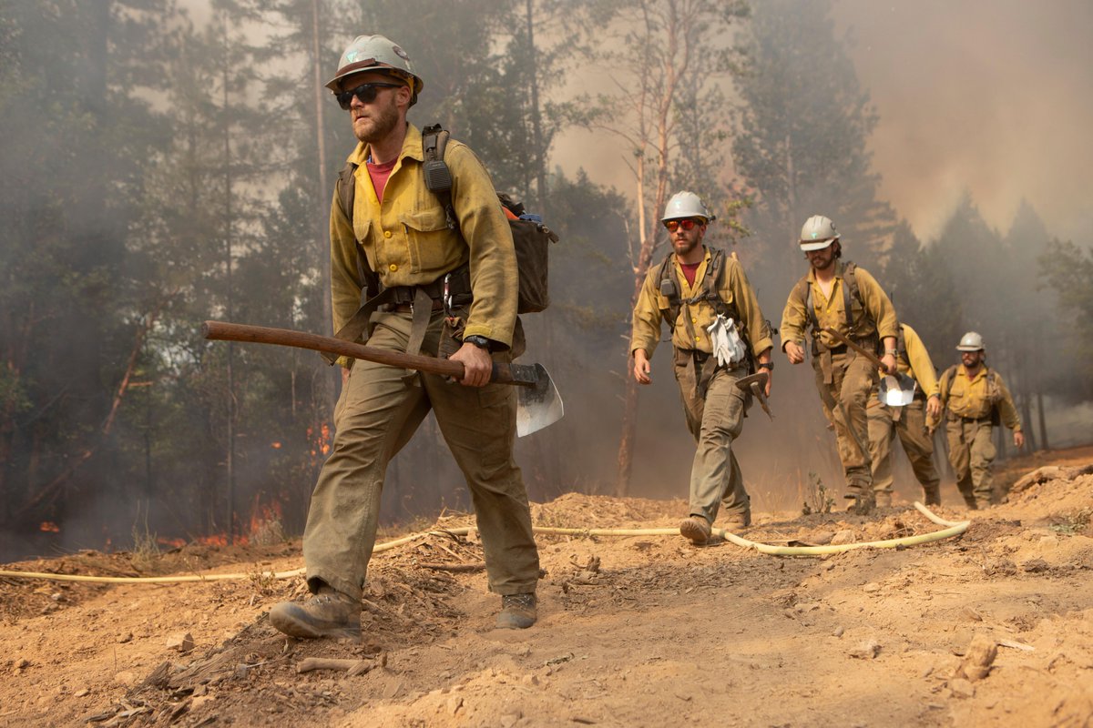 NIFC_Fire's tweet image. Local, state, federal, tribal and military firefighters continue to make progress on large wildfires in California, Oregon, Washington and other parts of the West. For fire updates, visit:   inciweb.nwcg.gov #RedSalmonComplex photos Mike McMillan, USFS #FireYear2020