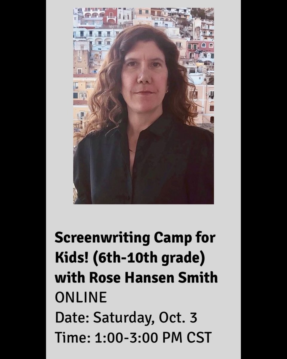 timezerobook's tweet image. For student writers in 6th-10th grade! Register now for this camp for aspiring screenwriters and directors with Rose Hansen Smith. girlswithpens.org/workshops-for-… #writingworkshop #DitchMitch #onlineclasses #youngwriters