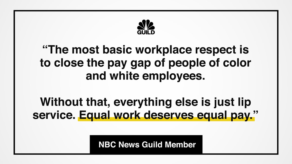 In August, we sent management a list of actionable recommendations to address racism, discrimination, and inequality at  @nbcnews. We believe newsrooms should reflect the communities they serve. Ours does not.  https://bit.ly/3iVhISB 