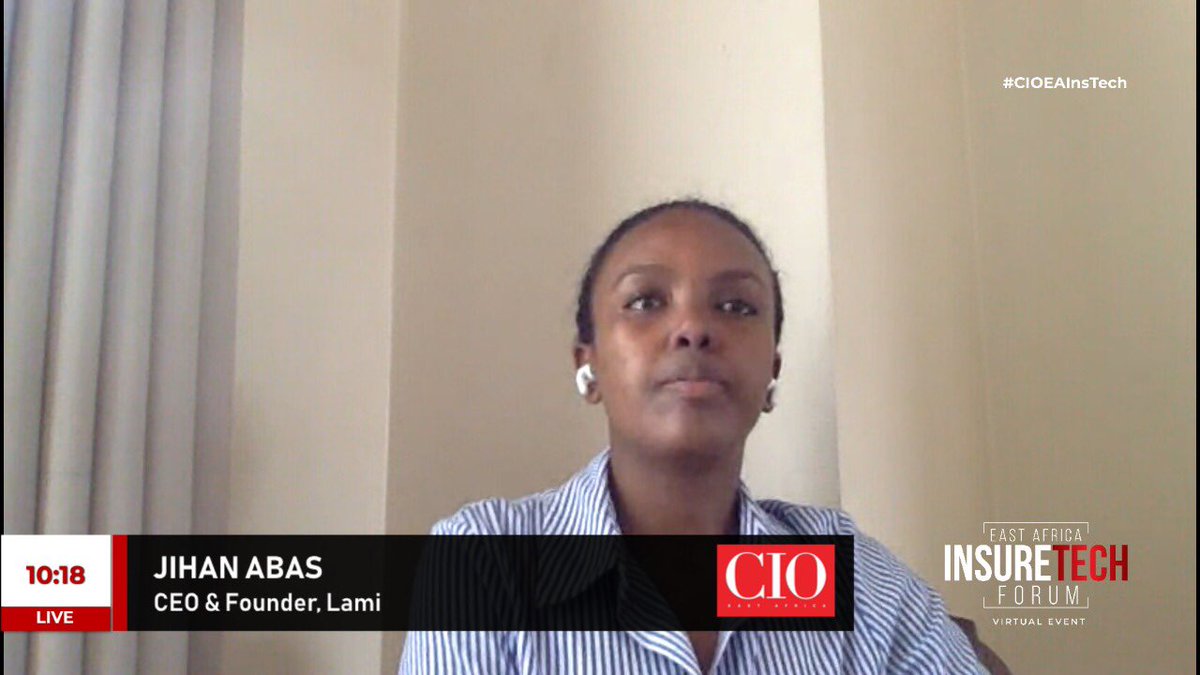 dx5ve's tweet image. And she, Jihan Abass, is a Co-Founder of Lami a platform that allows for the digitization of the entire insurance value chain ( premiums, underwriting, claims, etc) and the CEO of Kenya’s 1st ever fully digitised insurance company - Griffins Insurance.
#CIOEAInsTech