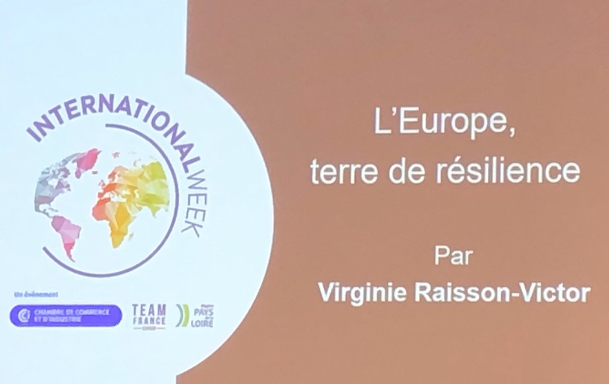 tanguy_morvan's tweet photo. #InternationalWeek @ClubIOC  L’Europe terre de résilience #Conférence de Virginie Raisson-Victor @CCINantes @audencia @Geodesk44  @bpgrandouest @CreditMaritimeO @PramexBPCE https://t.co/2VQW7FqKtv