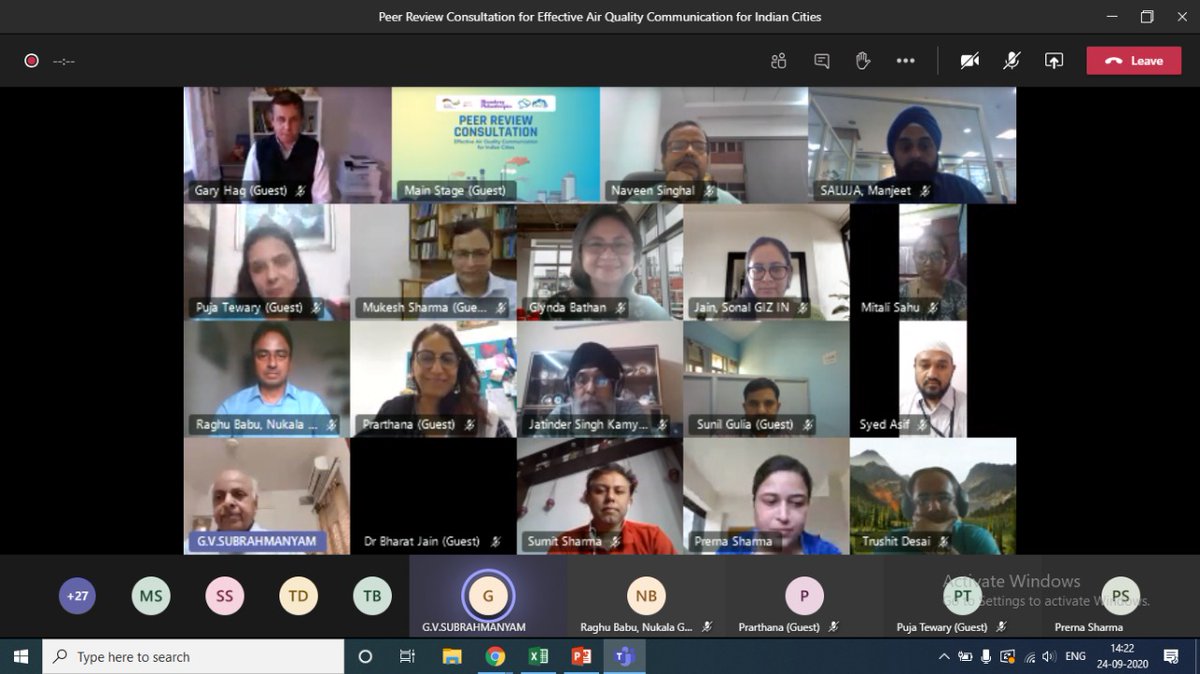 prarthana_delhi's tweet photo. We concluded our #PeerReview for our #capacitybuilding modules on #airqualitymanagement today. Amazing education experience. Thanks all who are contributing to strengthening the @cleanairasia  #trainforcleanair modules https://t.co/HeP2Fhckqg