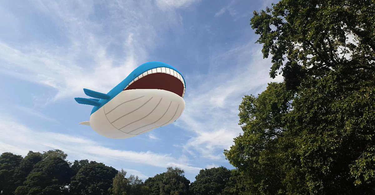 growlithegirl1's tweet photo. Wailord is the largest Pokémon discovered so far. Its name is a combination of whale/wail/lord. Its design is based on the blue whale and a blimp.
#PokemonGO #NianticAR #GOsnapshot #MegaSeptember #ARPokedex https://t.co/cAhpsLyJV2