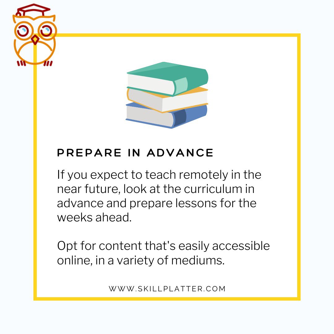 SkillPlatter's tweet photo. 1. Make sure to prepare in advance with your course material and practice questions. 

#ThursdayThoughts #Students #teachertips #Teachers #Tips #studyplus #learn #teaching #ThursdayMotivation #thursdaymorning #homework #thursdayvibes https://t.co/G6SiebB5d5