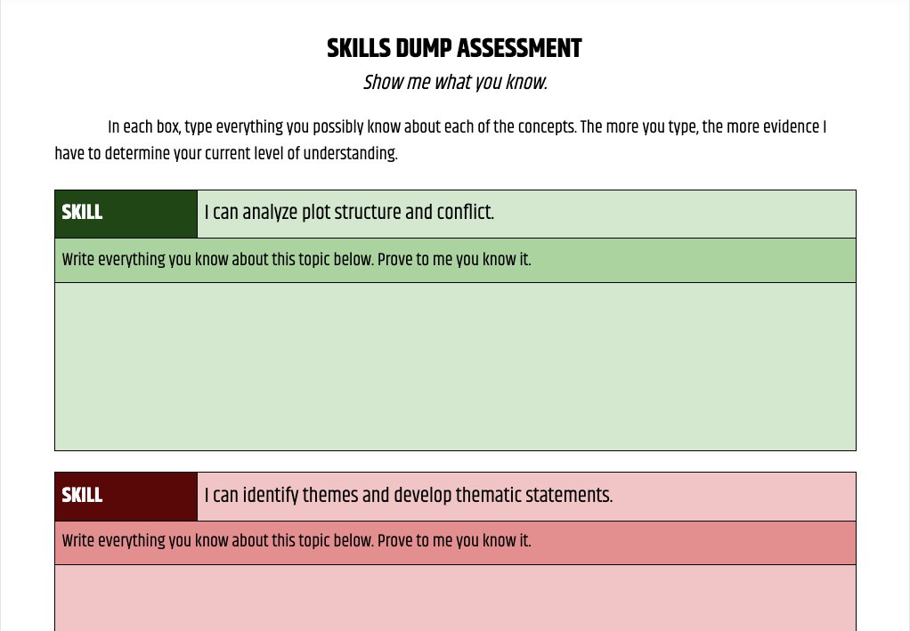 I can’t get over a conversation I had yesterday. I needed evidence from students, so we did a skills brain dump.The student asked, “Will this hurt my grade?”Me: “Nope, I’m just seeing if you know something I haven’t noticed yet.”S: “So it won’t hurt me?”A thread...