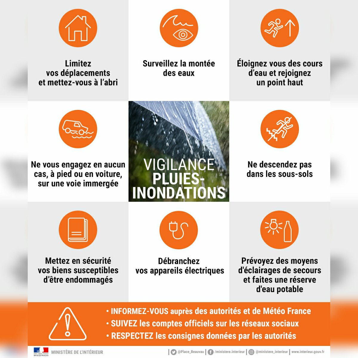VISOV1's tweet photo. 🔶⛈️⛈️ #vigilanceOrange #Pluie #Inondation pour le département des Pyrénées-Atlantiques ( @departement64 )

⚠️ Soyez prudents dans vos déplacements à proximité des cours d'eau

📲 Remontées d'infos et suivi ⏩ #METEO64 https://t.co/brue8vcbQ3