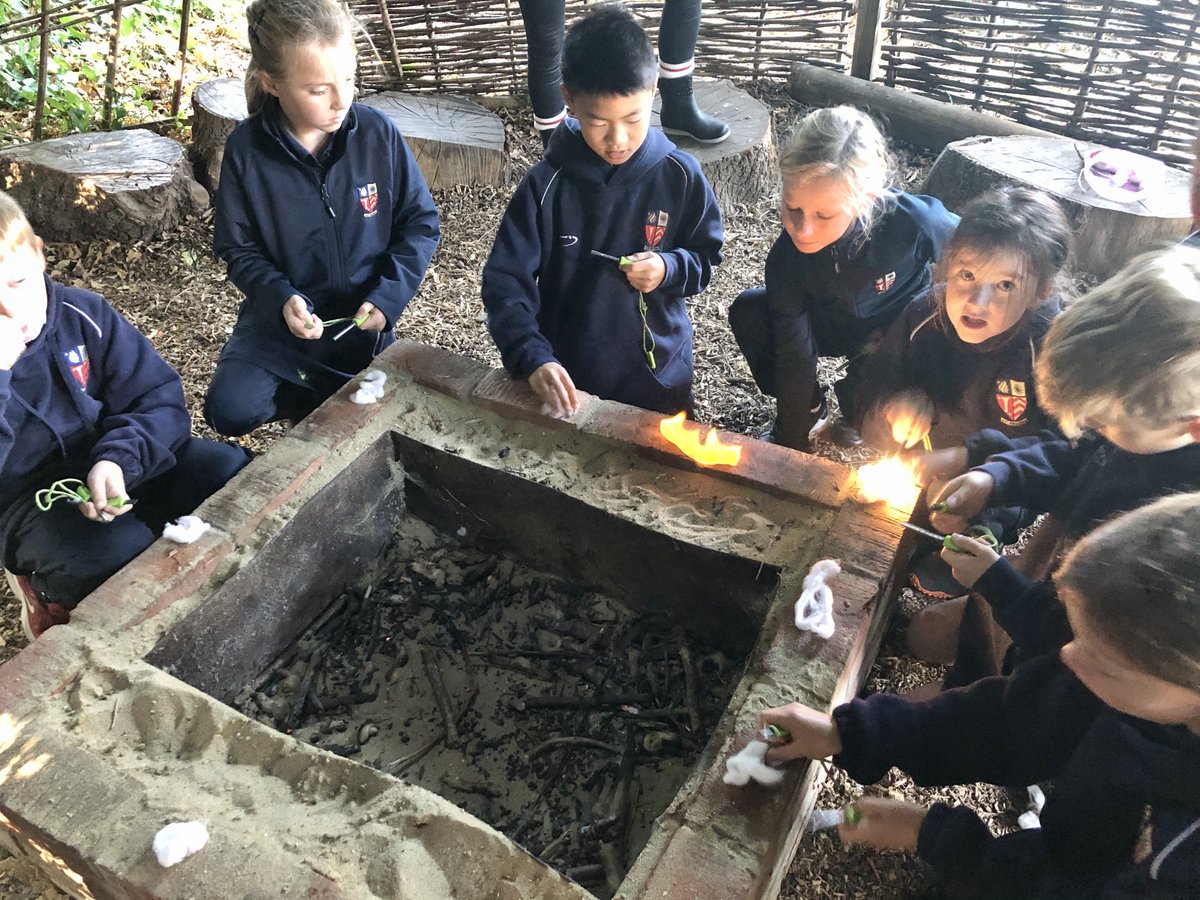 RydePrep's tweet photo. Year 4 learning how to light a fire safely in outdoor learning #RydeJunior #RydeY4 #RydeOutdoorLearning https://t.co/JvIsD2ct7c