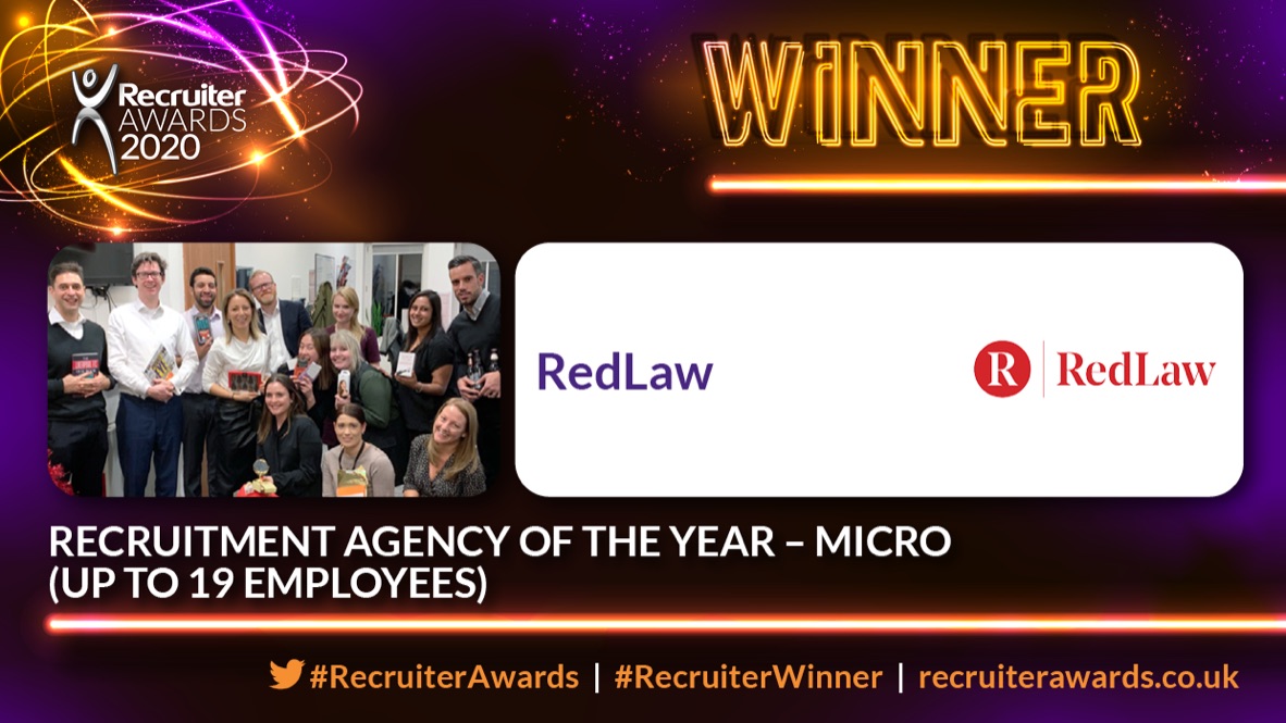 Recruiter Awards (@recruiterawards) on Twitter photo Now on to the winner of the Recruitment Agency of the Year – Micro (up to 19 employees)…congrats to RedLaw! <a href="/redlawrecruit/">RedLaw Recruitment</a> #RecruiterAwards #RecruiterWinners (2/2) Now on to the winner of the Recruitment Agency of the Year – Micro (up to 19 employees)…congrats to RedLaw! <a href="/redlawrecruit/">RedLaw Recruitment</a> #RecruiterAwards #RecruiterWinners (2/2)