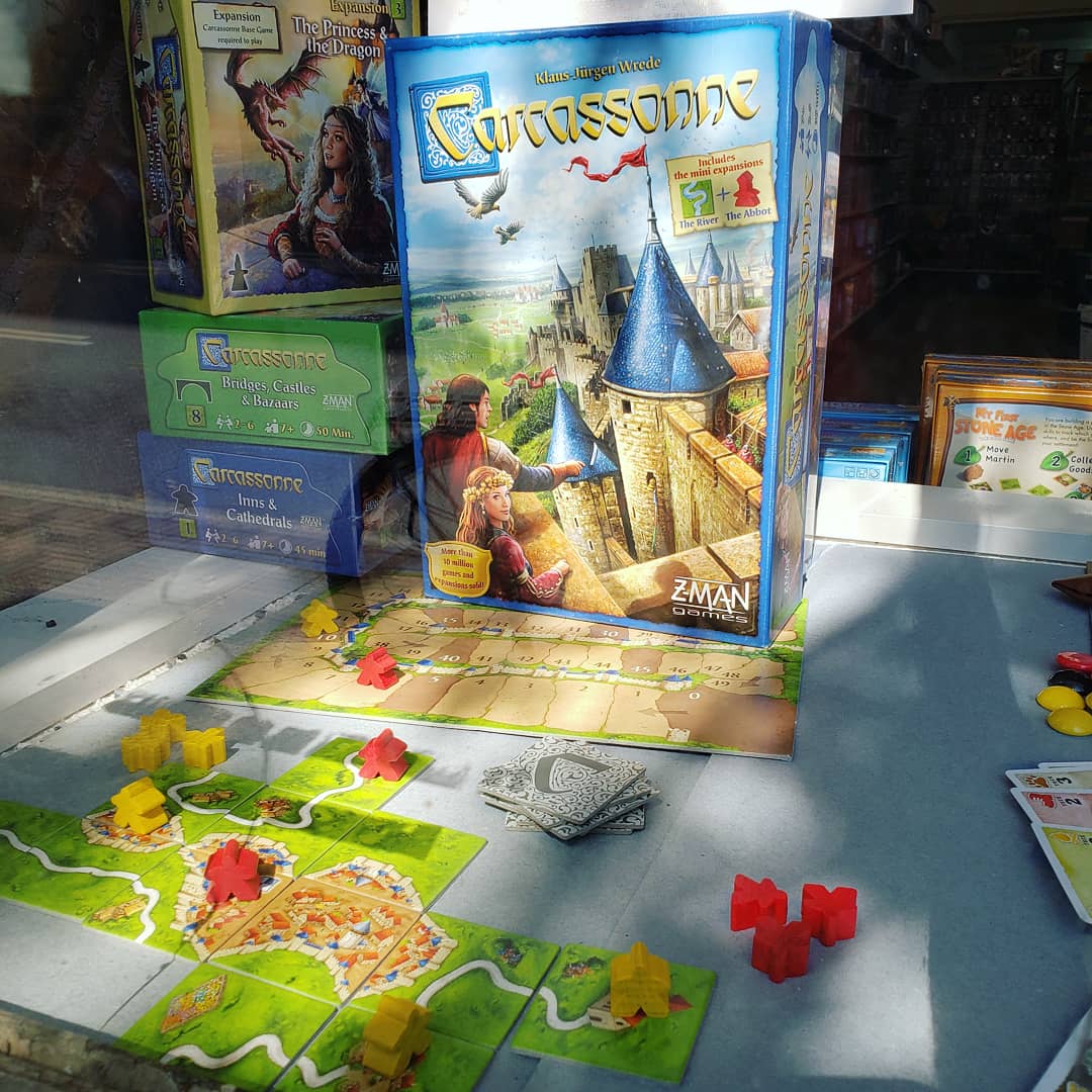 BuzzCityGames's tweet photo. Carcassonne is an easy to learn tile-laying game and one of the many games included in our Buy Two Get One Free sale!
#boardgames #carcassonne #zman #tabletopgames #lgs #localgameshop #shoplocal #concordnc #ncnerds https://t.co/wHIImUktxd