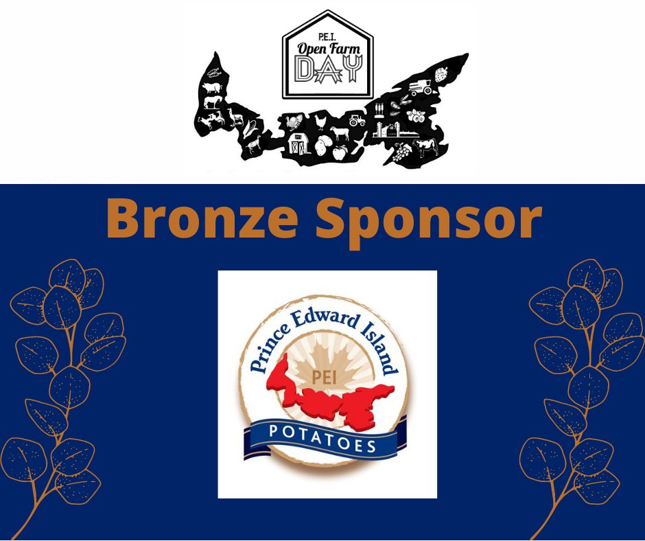 PEI Open Farm Day (@peiopenfarmday) on Twitter photo Open Farm Day could not be possible without the generous donations from our sponsors!
Thank you to our BRONZE SPONSOR- <a href="/PEIPotatoBoard/">PEI Potato Board</a> Open Farm Day could not be possible without the generous donations from our sponsors!
Thank you to our BRONZE SPONSOR- <a href="/PEIPotatoBoard/">PEI Potato Board</a>