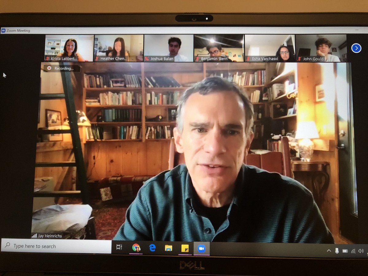 Thank you to @JayHeinrichs for joining my AP Lang &amp; Comp classes to discuss #ThankYouForArguing! I am so proud of the outstanding questions my students asked and the engaging conversations we were able to have. <a href="/CHollerith/">Charlie Hollerith</a> <a href="/bhschools/">Bloomfield Hills Schools</a> @bhswatson <a href="/BHBlackHawks/">BH Black Hawks</a> <a href="/PaulPkolin/">PKSports</a>