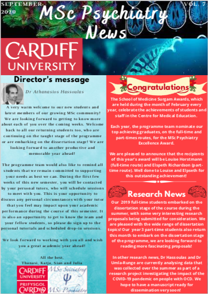 MScPsychCU's tweet photo. Our first Newsletter of this new academic year is hot off the press! Read up about our new programme student mentor initiative, current research projects and our Featured Expert of the edition, Dr Antonio PardiΓ±as!
@AFPopgen @cupgmedic @cardiffuni #programmenews https://t.co/w6svjjzsWF