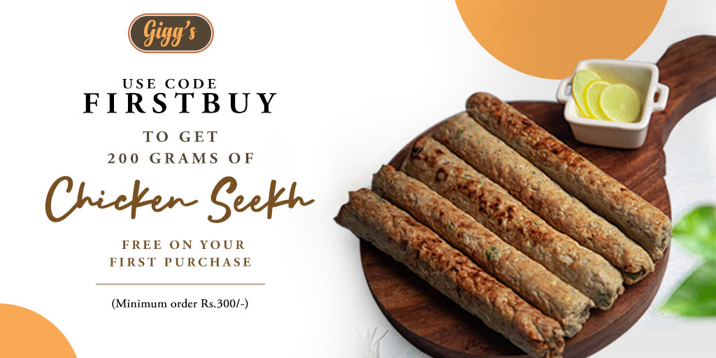 giggsmeat's tweet photo. 𝐔𝐬𝐞 𝐜𝐨𝐝𝐞 𝐅𝐈𝐑𝐒𝐓𝐁𝐔𝐘 and get free Chicken Seekh on your first purchase. ⁣⁣
⁣⁣
#giggsmeat #giggspecial #chicken #kabab #meat #friedchicken #spicy #pork #bacon #chickenwings #beef #chickenkabab #chickenlover https://t.co/rhjfprJ9LF