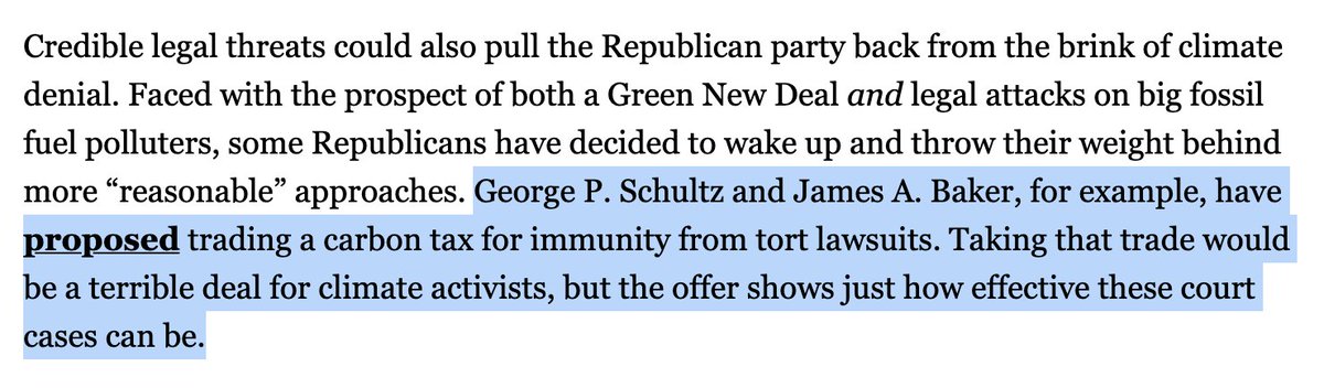 We should also follow  @SenKamalaHarris's lead, and hold polluters accountable through our justice system.Credible legal threats could bring polluters to the table to negotiate for meaningful climate action, not policy that looks good on paper but fails in practice.