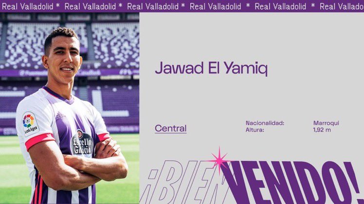  DONE DEAL  - September 24JAWAD EL YAMIQ (Genoa to Real Valladolid )Age: 28Country: Morocco  Position: Central defenderFee: UndisclosedContract: Until 2024  #LLL 