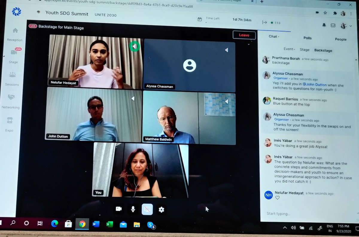 prarthana_delhi's tweet photo. Must say #Positivism much needed! Twenty years in the #environmentalspace I do look for #newideas and #Youthpower Was part of this amazing panel with @BaldwinMatthew_ @John_Dutton1107 @nelufar @ZolekaMandela We agree we need #youth to find #SDGsolutions  #UN75 #youthpower https://t.co/Rc5nrihs2R