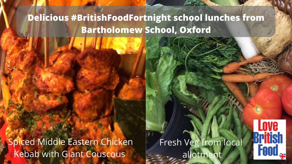 LoveBritishFood's tweet photo. Big thanks to @Bartholomew_Sch for #BritishFoodFortnight photos of their school lunch.  The school told us: "The students are really enjoying the British Food Fortnight experience and learning about local British and seasonal interesting food". https://t.co/We3yd8nzZG