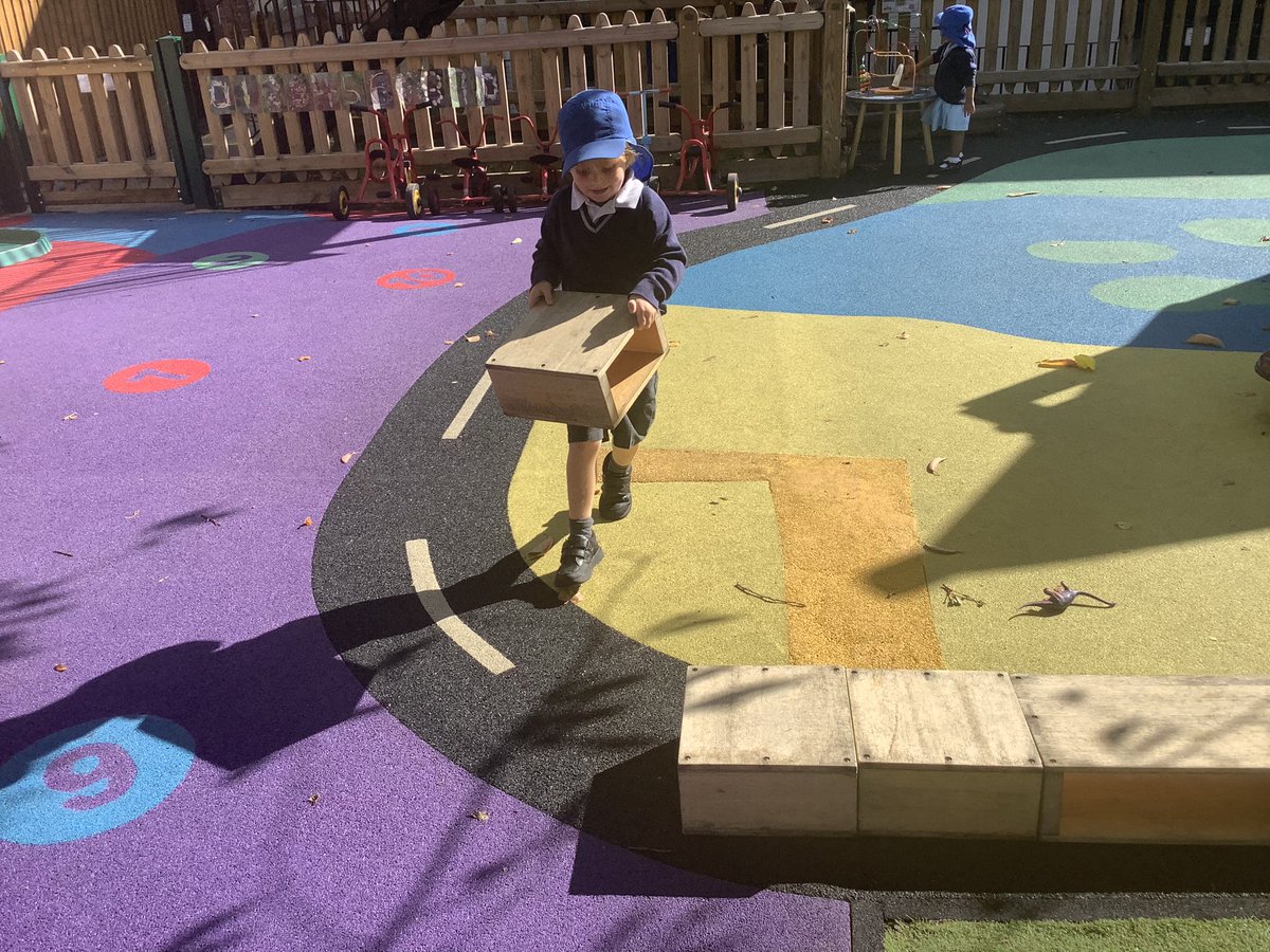 ColPrepHigh's tweet photo. Our Nursery children had so much fun in the Early Years garden today building an obstacle course for their Bee-Bot programmable floor robots to navigate. #STEMeducation #firststepsinlearning #cognitaway https://t.co/gOkTCY4QGl