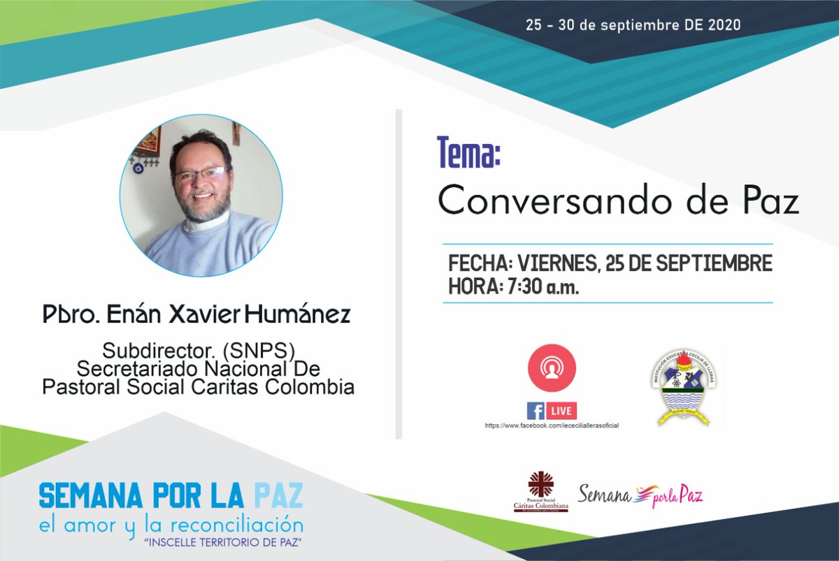 cecilialleras's tweet photo. Cordialmente invitados TODOS, para mañana Viernes 25 de septiembre a este importante conversatorio en el marco de la semana por la paz. @SemMonteria @JUANCAVO
@mariupetro
#WeLoveMonteria https://t.co/h42S4Dc4nL