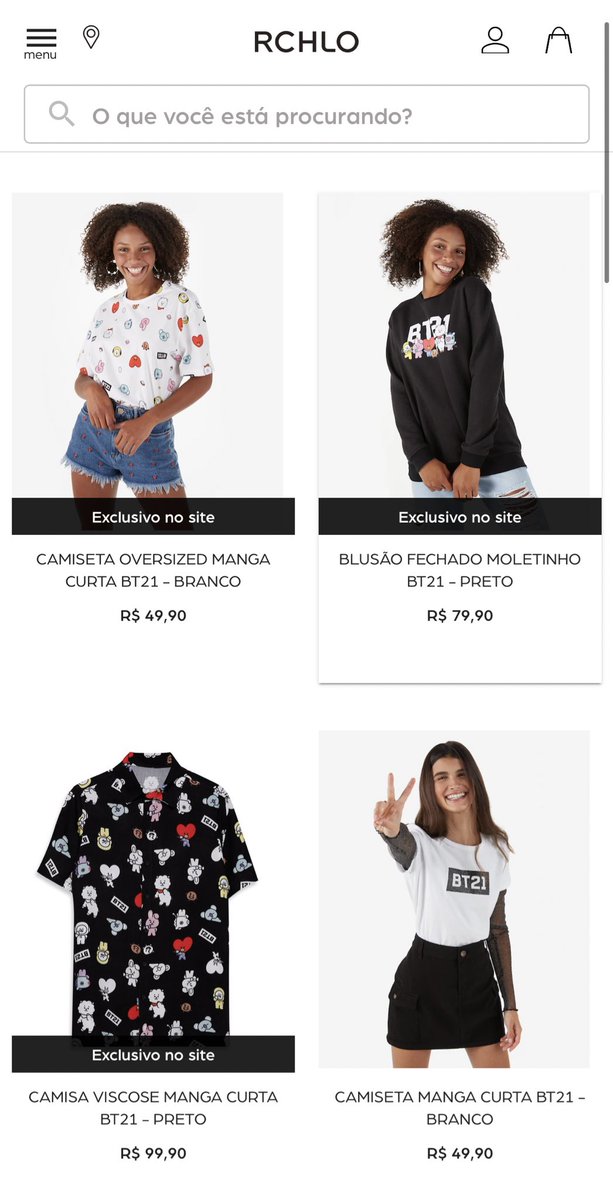 blusa bts riachuelo