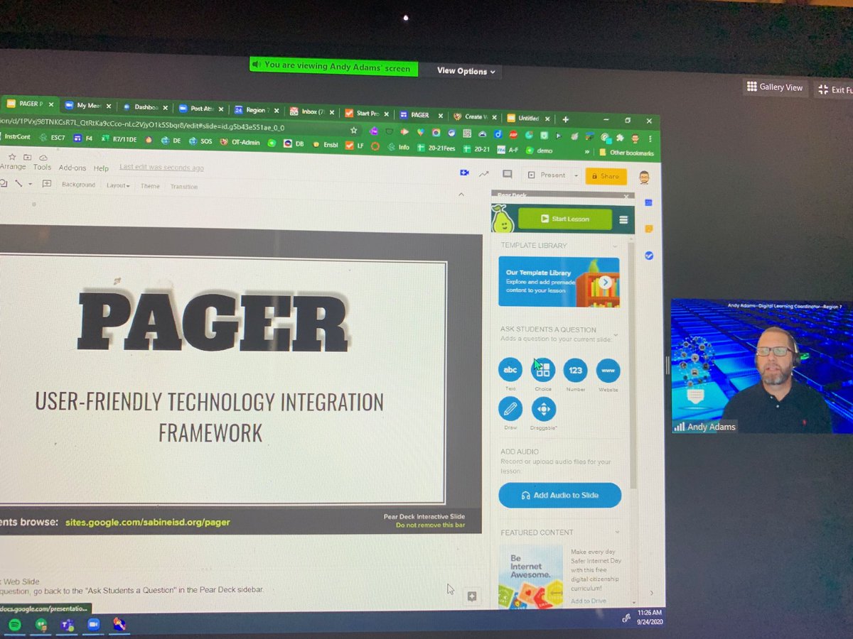 We have the best technology support at ESC 7!  Thank you Andy Adams!