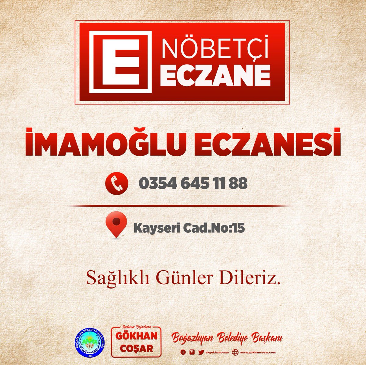 trt türk yayın akışı KAYSERİ - NÖBETÇİ ECZANELER (15 Ocak ...