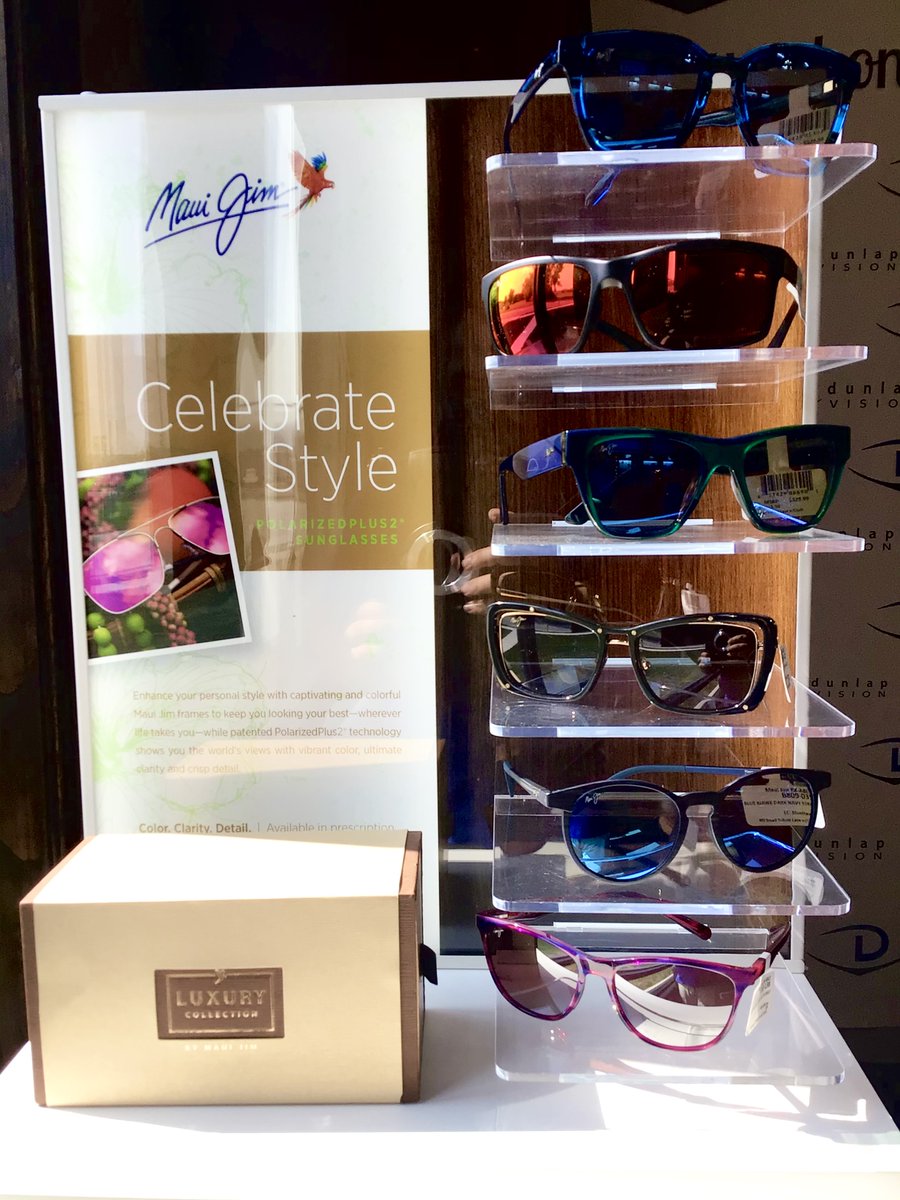 Aylla's Pick of the Week! Featuring Maui Jim! These "Colorful &amp; Fun" sunglasses😎 prove you Can have fashion &amp; function in one! Protect your eyes with sunglasses!
#dunlapvision #pickoftheweek #mauijim #eyeglasses #eyewear #sunglasses #glasses #eyewearfashion #style #frames