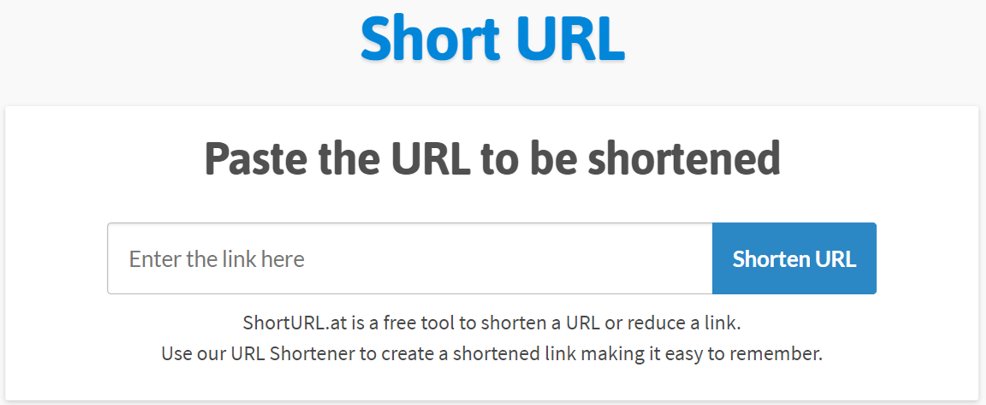  SHORT URLReduce una URL/link largo a otro de menor longitud.