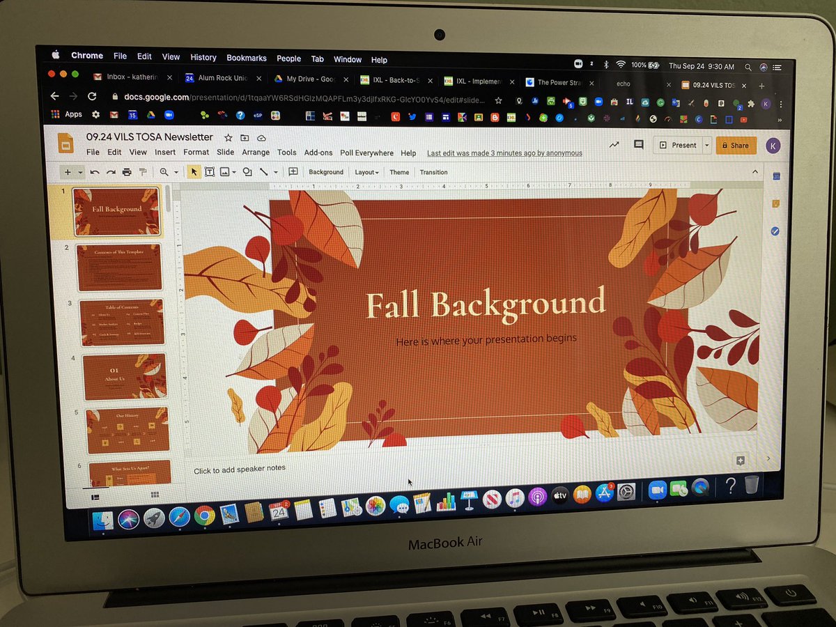 MsGrunewald's tweet image. Fully and shamelessly embracing all the 🍂🍁🍂🍁 in my newsletter today with slidesgo.com #dpvils #fmslearning #alumROCKit