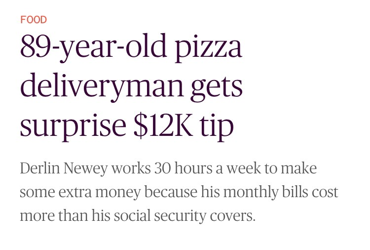 GravelInstitute's tweet photo. "89-year-old pizza delivery man" should not be a thing. https://t.co/K0NkaNzZrD