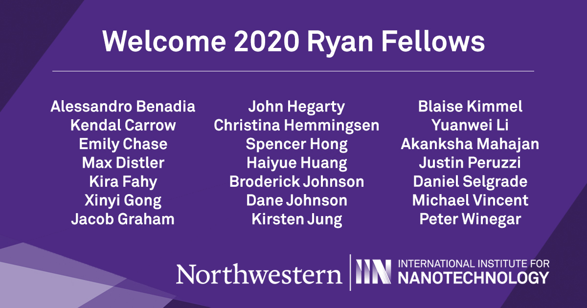 We're excited to welcome the newly-named 2020 Ryan Fellows! These fellowships support exceptional graduate students who explore fundamental nanoscale science and advance this knowledge into practical applications of benefit to society. iinano.org/blog/2020-ryan…