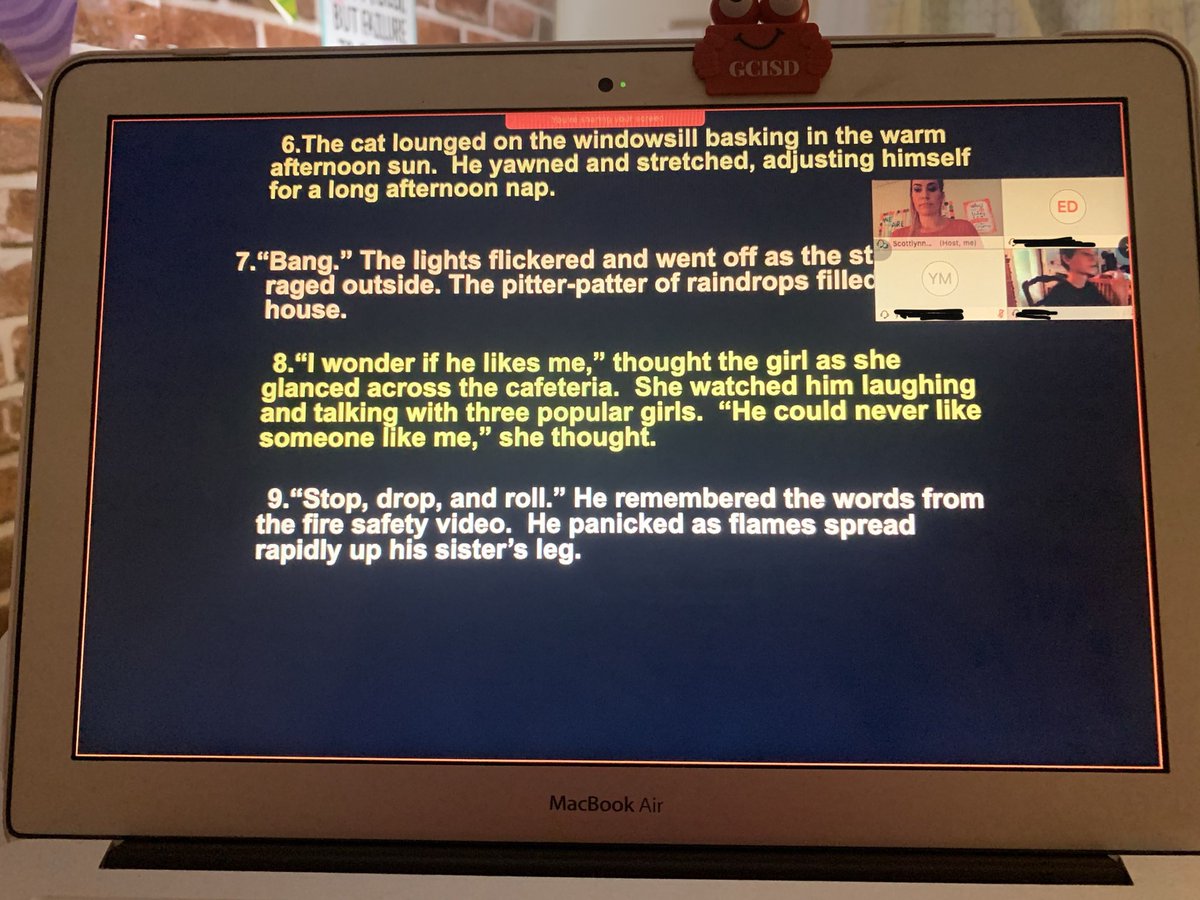 sheridandotsc's tweet image. Today is so fun!! 🥳 We are doing an activity where students are given examples of hooks and have to categorize them by type. This game was so engaging. ✏️ Thank you so much @LCampbellCTMS for sharing this!! #NarrativeWriting #7ELA @CTMSWolfWay @GCISDHumanities