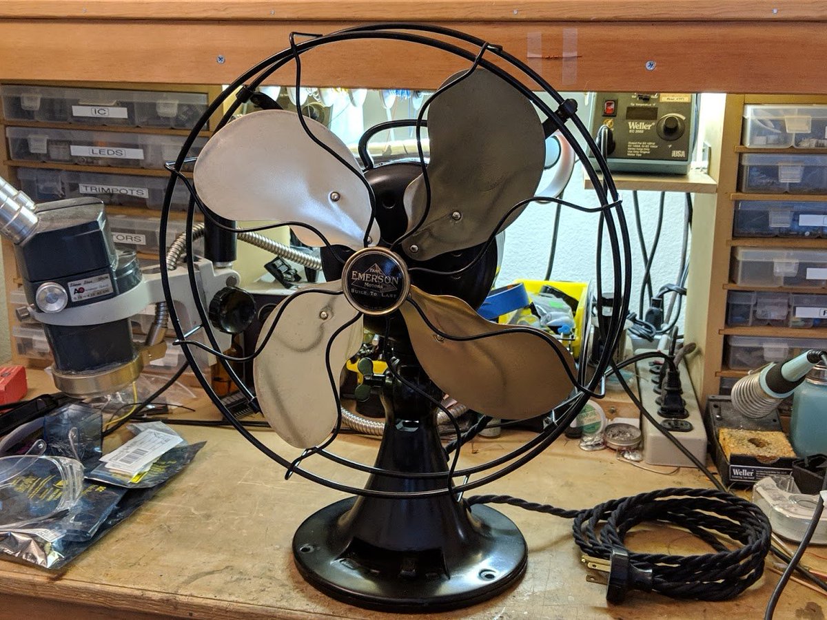 this desk fan is 85 years old and still running strong. how would YOU design an electronics gadget to last 100 years? what components would you use? what potential failures would you expect?bonus: how would you make it last 200 years? how about 500 years?