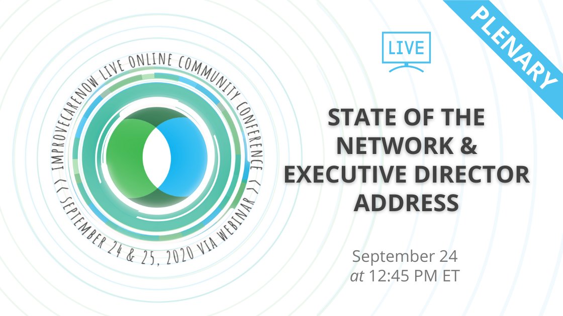 ImproveCareNow's tweet photo. We're kicking off #ICNCC20F with three great plenary sessions together (yet apart) hearing updates from Howard Baron, Kristin Howe, @ssaeed94, @PeterAMargolis & @JonathanMoses77, plus an 🔥 #IgniteTalk by Pamela Hunter 💚 💙 #ImproveCareNow #2020Vision #BetterTogether https://t.co/qQ4kJlAV6X