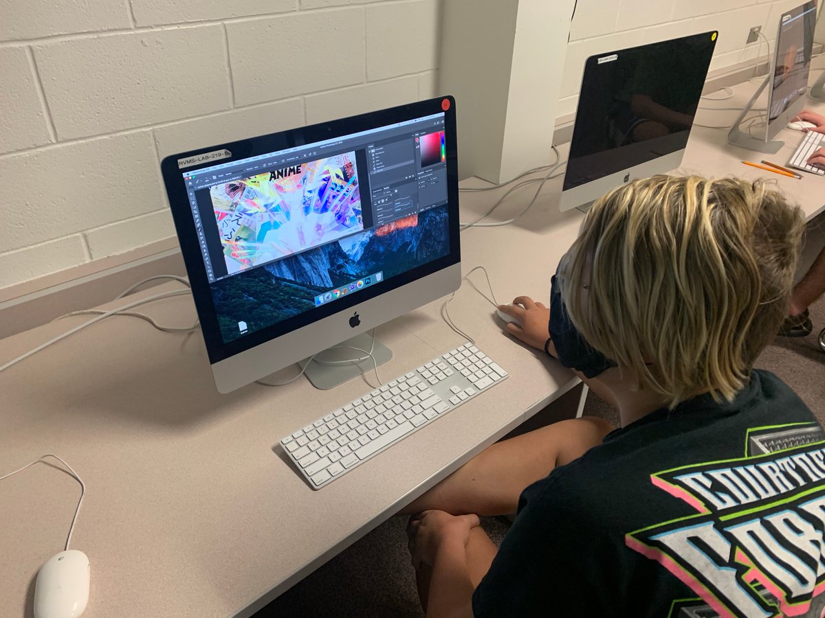 DesignRvms's tweet image. Students are really getting skilled at Photoshop in Digital Design!

#RanchViewProud