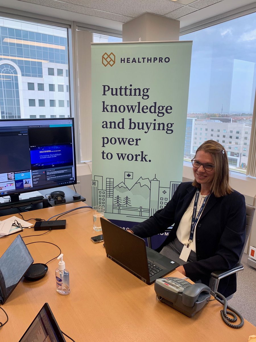 #happeningnow HealthPRO’s VP, Pharmacy <a href="/ChrisFDonaldson/">Christine Donaldson</a> participating in the @GHX_LLC Summit, discussing COVID-19 procurement lessons learned and preparing for the next wave.