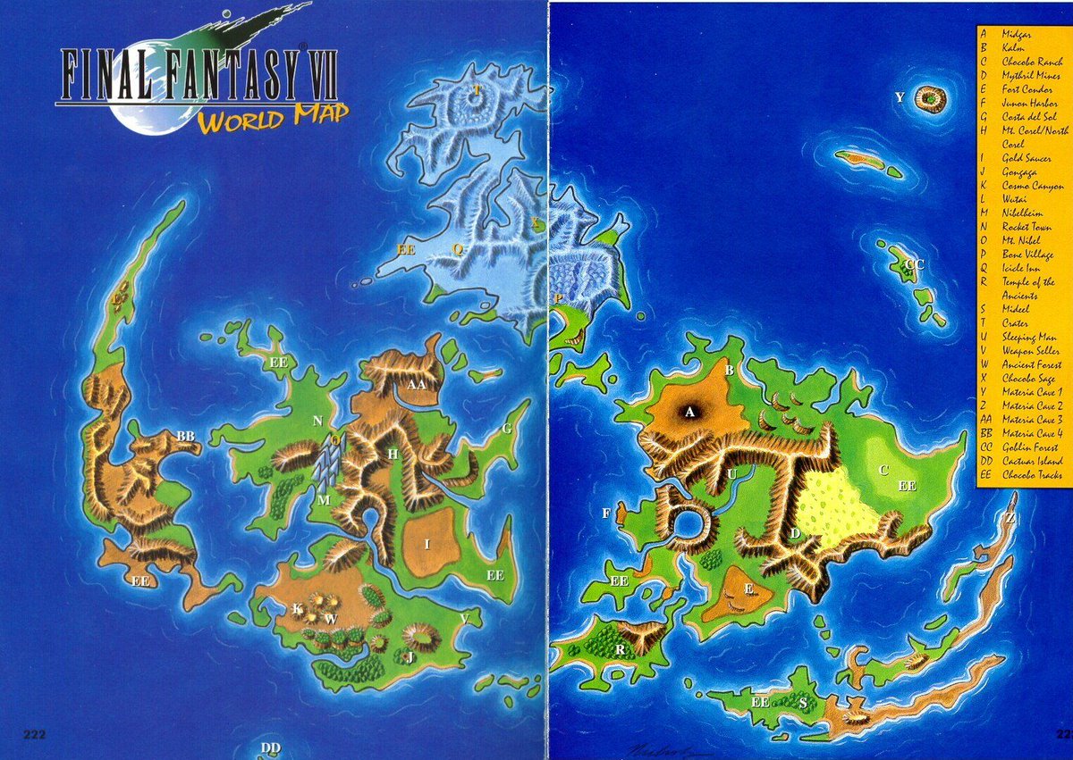 Despite the leap to 3D, the map stays well within the design lineage of the what came before. This is hardly surprising, as the first 3D outing shows signs that they were still using plenty 2D concepts in their thought, and the overworld map FUNCTIONS identically to the old-