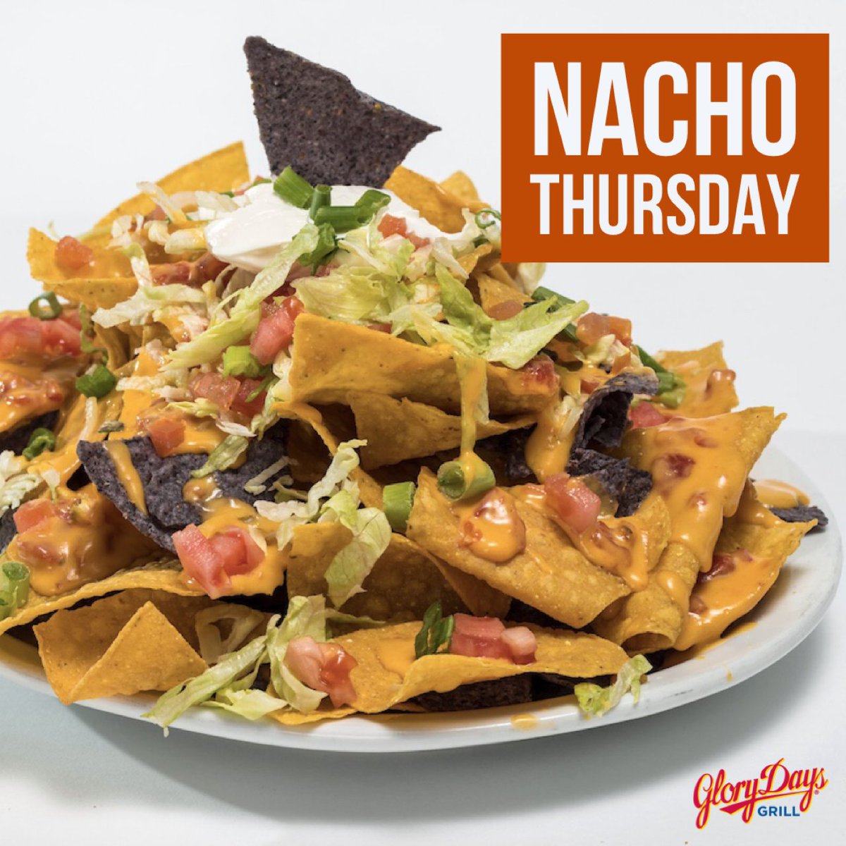 GloryDaysGrill's tweet photo. Football is back on Thursdays, and we have the Nachos! Order a half order of chili nachos for $5.99. A great deal, really tasty nachos and football! See you tonight!
#nachos #machonachos #nachothursday https://t.co/6SWRhJT2Uc